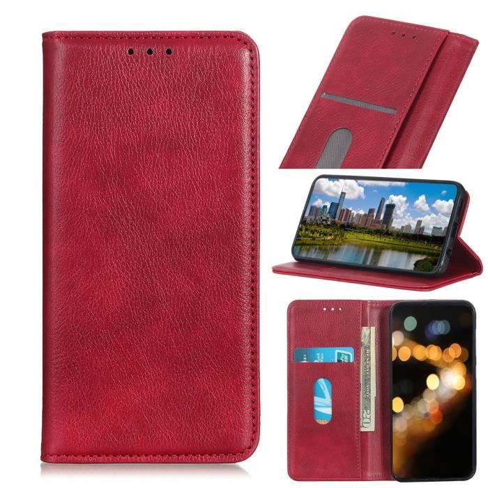 TienJueShi Blu Premium Retro Stand Portafoglio Telefono Caso per Wiko View 4 Lite 6.52 inch in Pelle Case Copertina Custodia Protettiva Cover