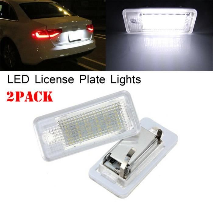 Original Audi a6 a4 a3 LED plaque d/'immatriculation Lampe Adaptateur s3 q7 s-line plaque