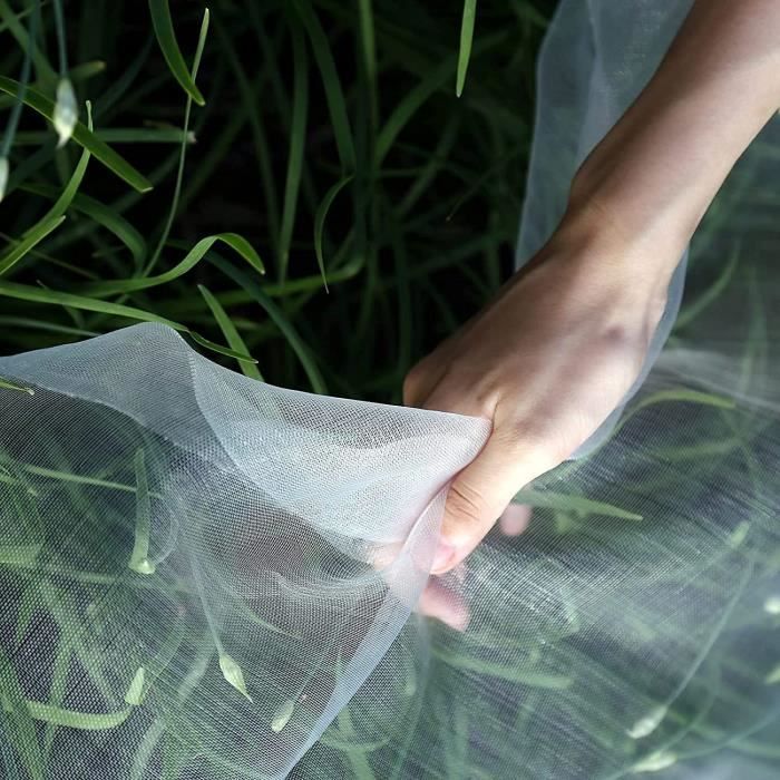 Filet Anti Insecte x 10m, Filets pour Jardin, Filet Anti Insecte Potager, Maille Fine Anti-Insecte en Maille pour la Protection des, Fleurs, Légumes et Fruits