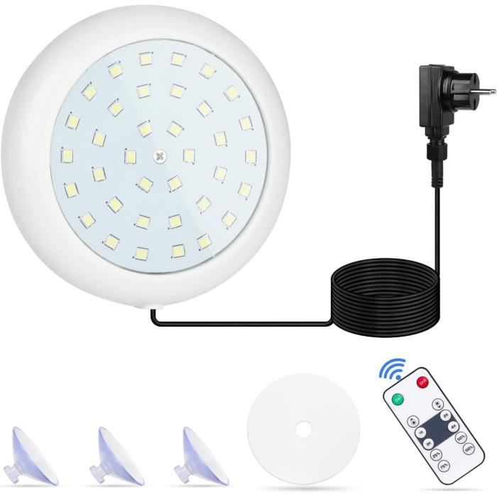 2 Lampes LED Flottantes Pour Piscine – Étanches IP68, 8 Modes De Couleurs, Piles AAA