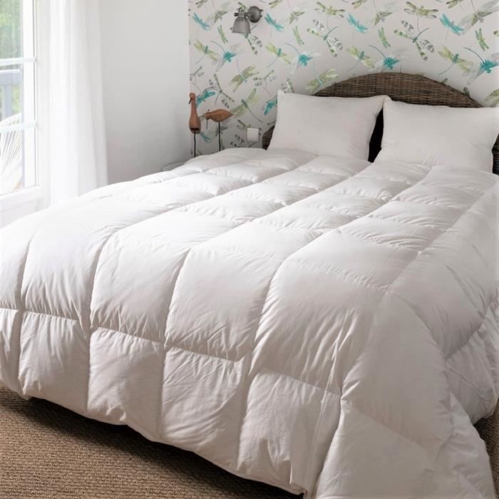 CASTEX COUETTES NATURELLES Couette duvet mi-saison 200x200 cm -  - Blanc - Naturelle - 250 gr/m&sup2; - Chambre 