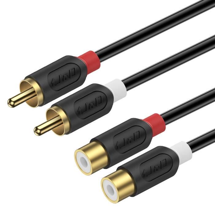CAVO AUDIO SDOPPIATORE RCA 2 Prese - 1 Spina Contatti Dorati Cavo 20 Cm EUR 3,50 - IT - Foto 3