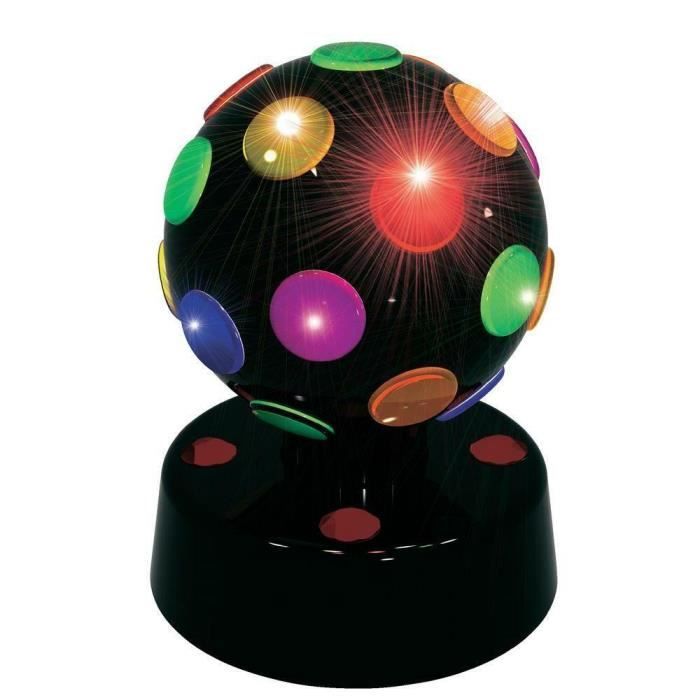 BOULE DISCO ECLAIRAGE LAMPE MULTICOLORE ROTATIVE LUMIERE FETE FACETTE  COLOREES - Cdiscount Maison