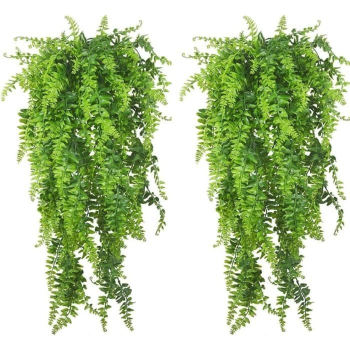 Plantes Artificielles Plantes Reptiles Artificielles Suspendues Faux Vignes Boston Escalade (lot De 2)