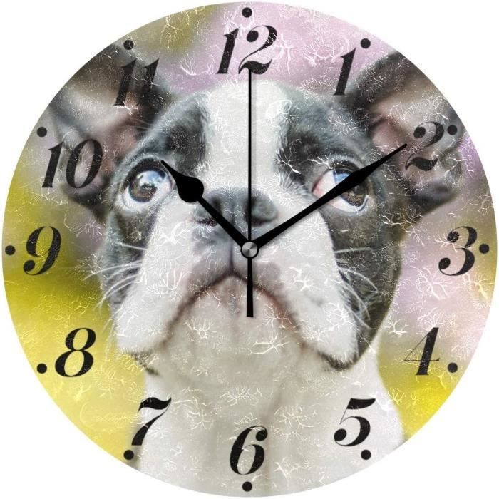 Horloge De Cheminée Forme Chien Majordome - 43 Cm De Haut, Couleur Rouge/vert/noir - Décoration Style Campagne - 9