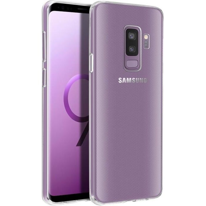2ndSpring Coque avec Collier Compatible avec Samsung Galaxy S9 Plus,Tour de Cou Lanière en Corde Pendentif Housse,Bleu Rouge 