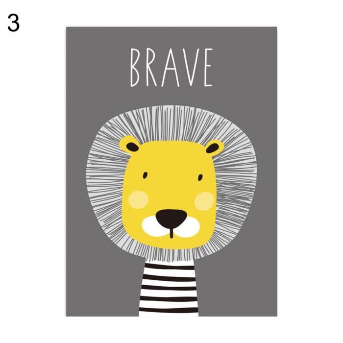 Dessin animé Lion Couronne Peinture Image Art Accueil Chambre Des Enfants  De vacances Mur Décor Affiche 3 # 21 * 30cm - Achat / Vente affiche -  poster Dessin animé Lion Couronne - Cdiscount
