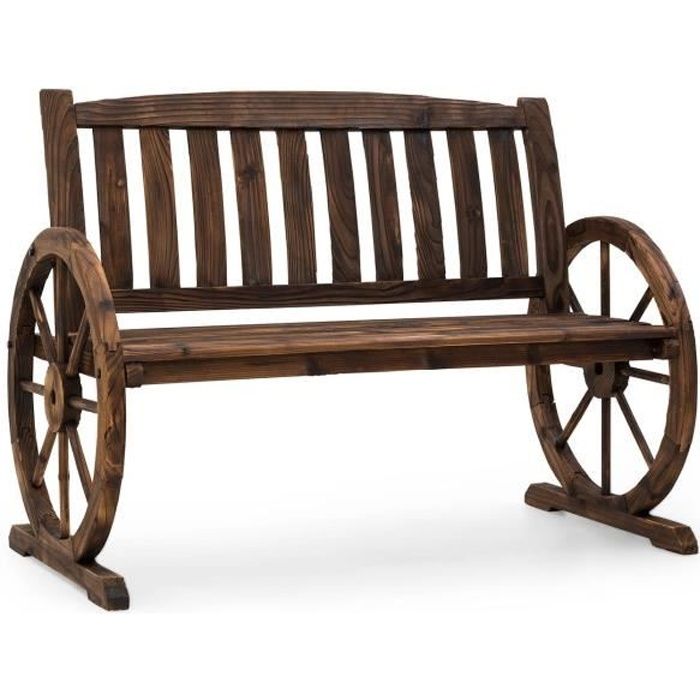 Blumfeldt Murnau Banc D Exterieur Decoratif Design Chariot Bois De Sapin Massif Resistant Aux Intemperies Achat Vente Banc D Exterieur Blumfeldt Murnau Banc Cdiscount