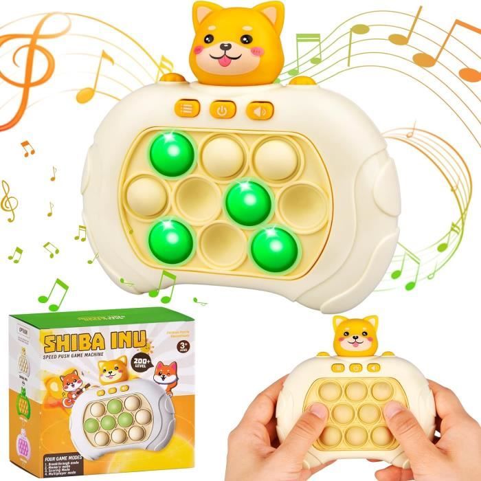 Jeu Pop It électronique – Avec Lumières Et Sons – 4 Modes (mémoire, Score, Défi, Multijoueur) – Anti-stress Pour Enfants Et Adultes – Vert – Piles AAA Non Incluses