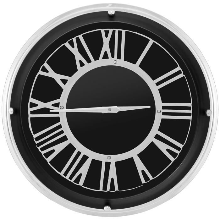 Horloge murale à pendule postmoderne minimaliste des années 80 par