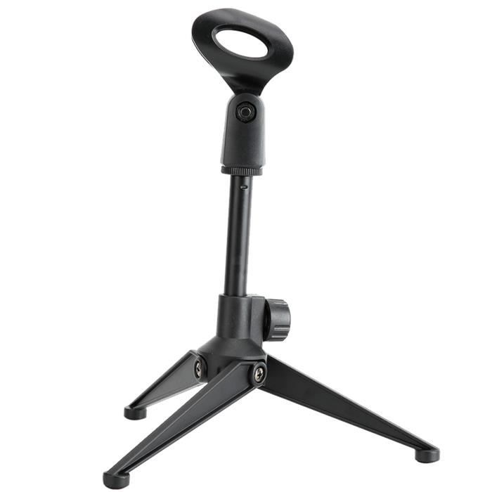 Support De Micro Col De Cygne Réglable 360° - Bras De Bureau Robuste Pour Podcast, Streaming Et Smartphone
