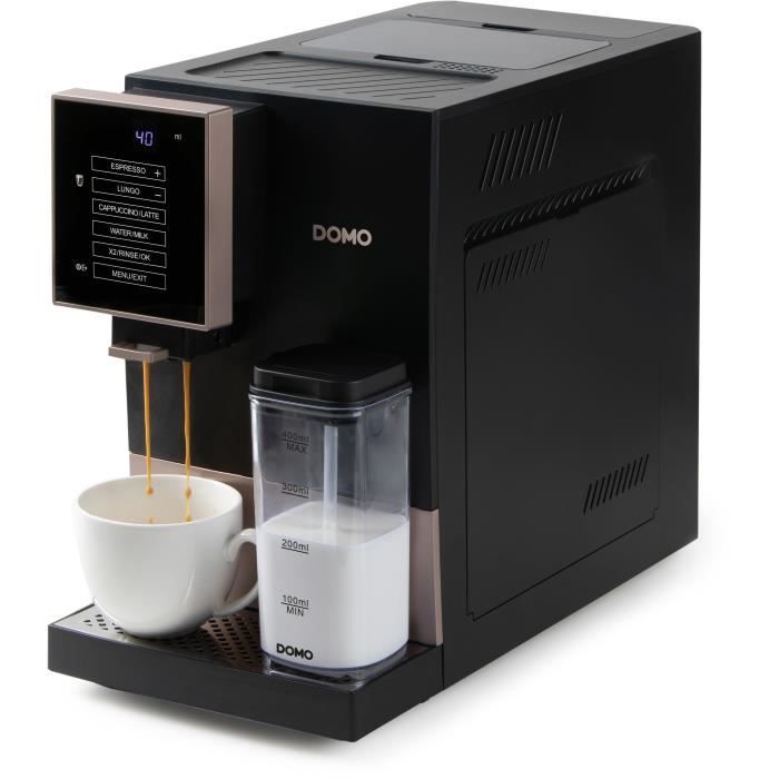Machine à expresso automatique avec broyeur DOMO DO743K 19 bar 125 g café