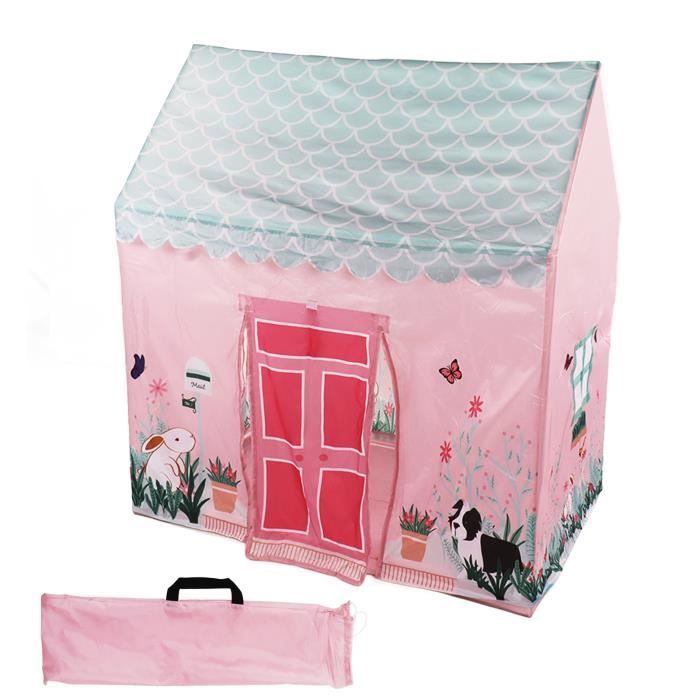 Cabane Tente Enfant Interieure: Rose Tente Enfant Exterieur de Jardin - Tante Maison Intérieur Fille avec Fenêtre - Maison de Jeux Interieur Cabane Chambre - Jeu Garçons Filles