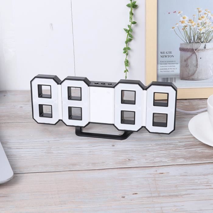 Pissente Horloge De Bureau Rabattable Rétro - Horloge Numérique Mécanique à Bascule Minimaliste