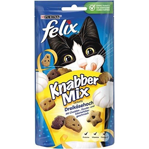 Comparer les prix de Friandise pour Chat - FELIX - KnabberMix - Lot de 8 sachets de 60g - Adulte - Moyen