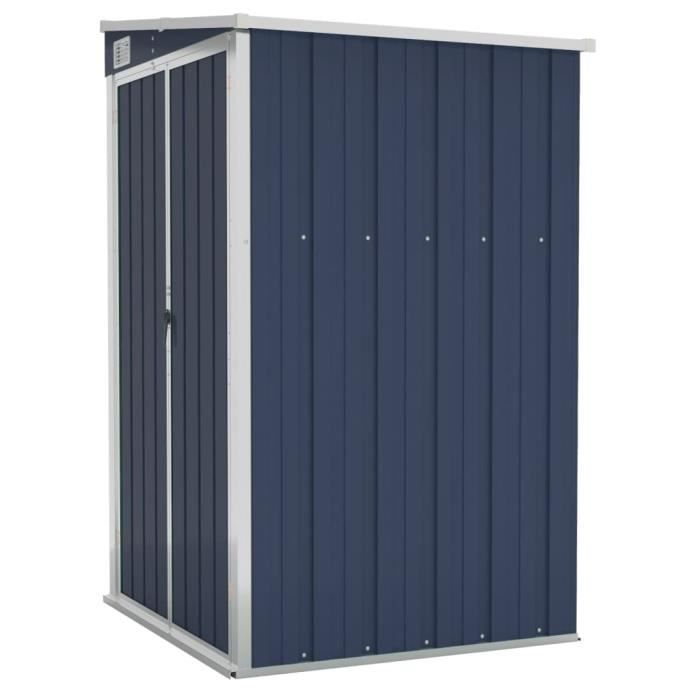 Viesurchoix Remise de jardin murale Anthracite 118x100x178 cm Acier 117197