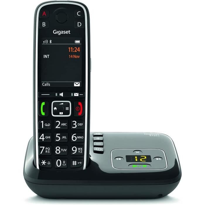 Téléphone Fixe GIGASET E560A Silver avec Répondeur et Affichage en
