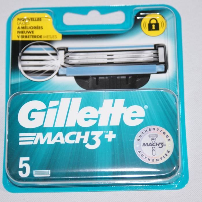 Lames de rasoir x 5 Gillette Mach3 - Cdiscount Au quotidien