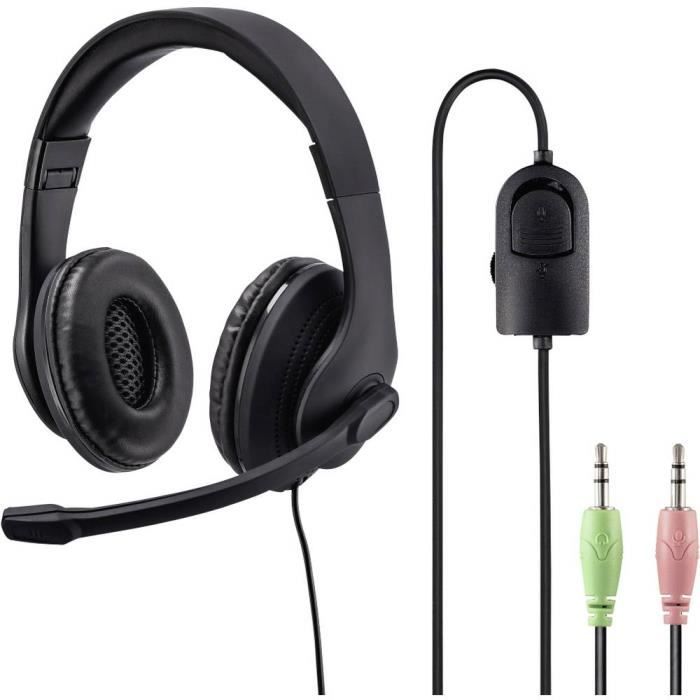 Hama HS P200 Casque Avec fil Arceau BureauCentre d'appels Neuf - vue 4