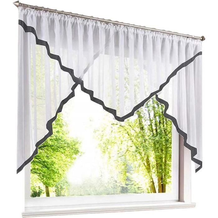 Voilage galon fronceur uni - Beige - 300x250 cm - Polyester | Leroy Merlin