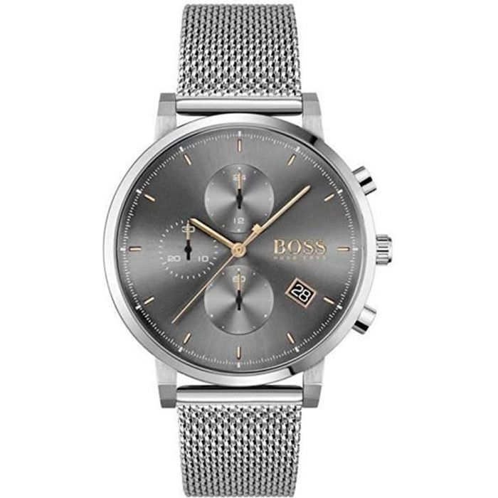 hugo boss-montre chronographe pour homme à movement quartz en acier inoxydable - 1513807