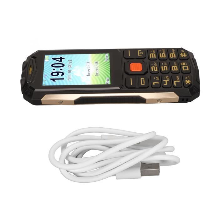 Téléphone portable senior débloqué HURRISE - Double carte SIM 2G - GPS -  Bouton SOS - Batterie 5800 mAh - Blanc - Cdiscount Téléphonie