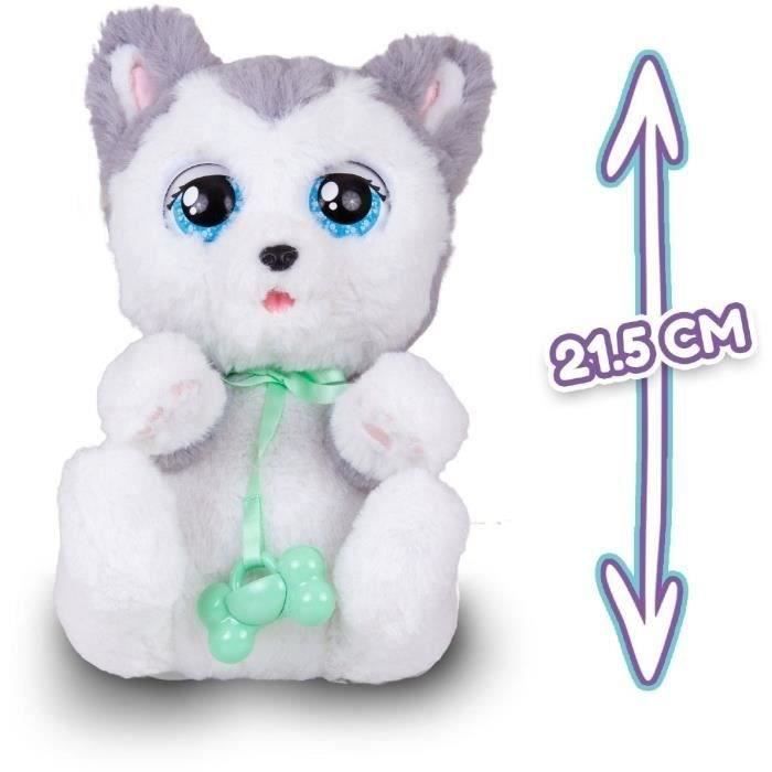 peluche baby paws - mon bébé chien, husky - imc toys