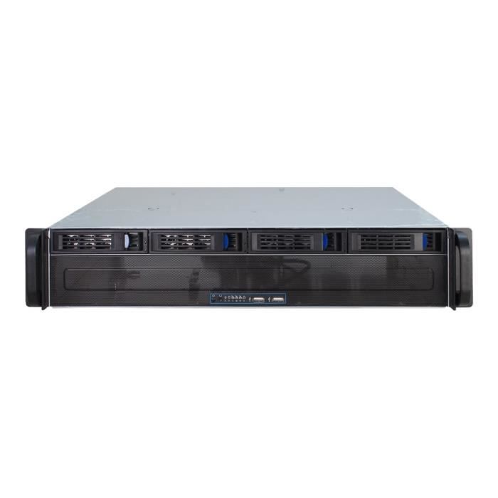 Inter Tech IPC 2U Montable sur rack 2U micro ATX SATASAS hot swap pas d'alimentation ATX USB - vue 2