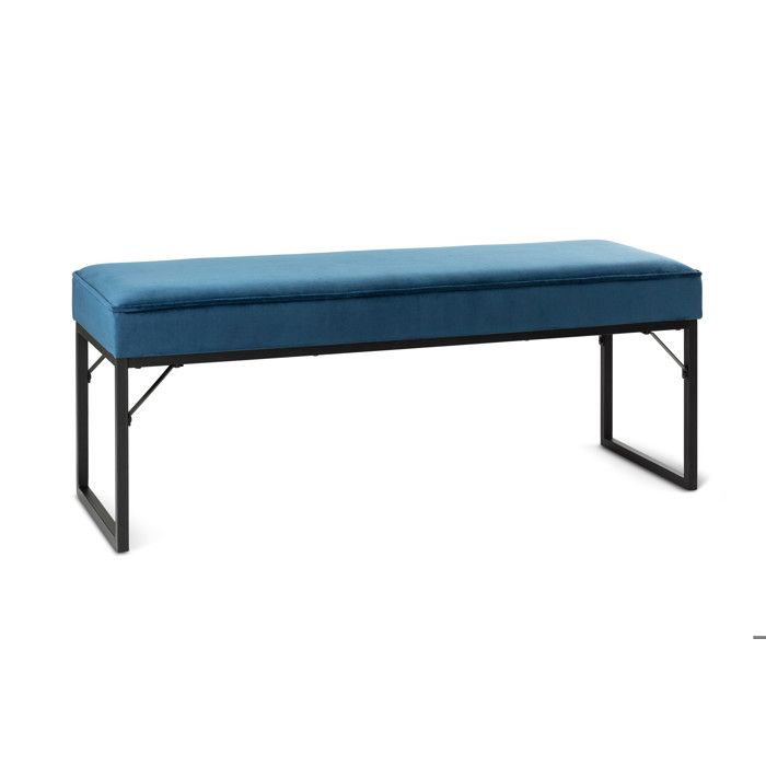 Tabouret de Lit Banquette Capitonnée Banc de Lit 102 x 31 x 51 cm Motif