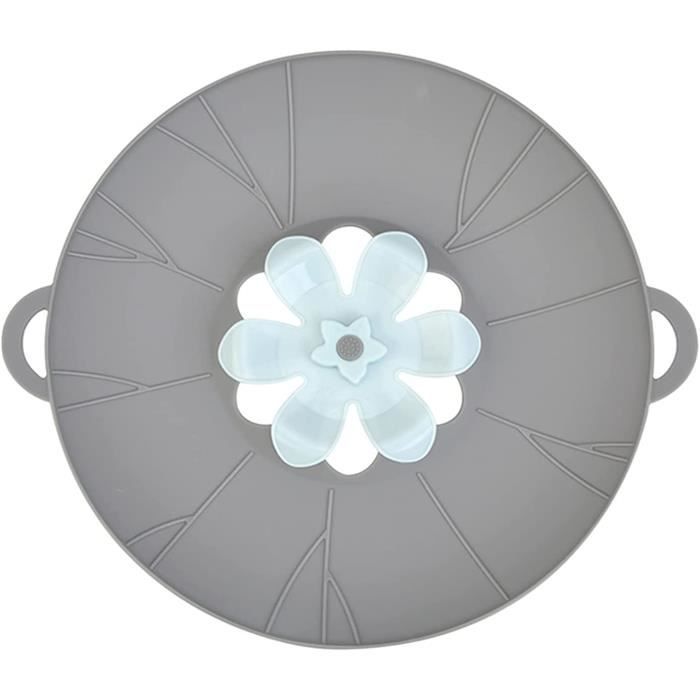 Michelino Couvercle Universel En Silicone Cortex - Verre Trempé - Pour Casseroles Et Poêles De 28, 30 Et 32 Cm
