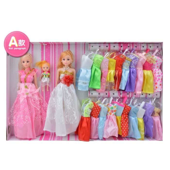 Autoriser la marque Barbie que Barbie vêtements Fashion coffret Barbie Doll  fille jouets - Cdiscount Jeux - Jouets