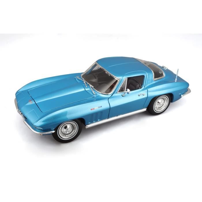 Voiture Chevrolet Corvette Stingray 1965 en métal à l'échelle 1/18ème de la marque Maisto