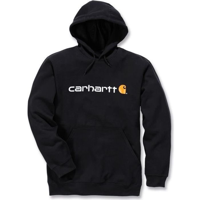 Sweat-Shirt à capuche avec logo noir taile L - CARHARTT - S1100074001L