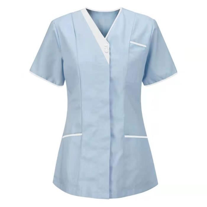 Blouse discount infirmière bleu