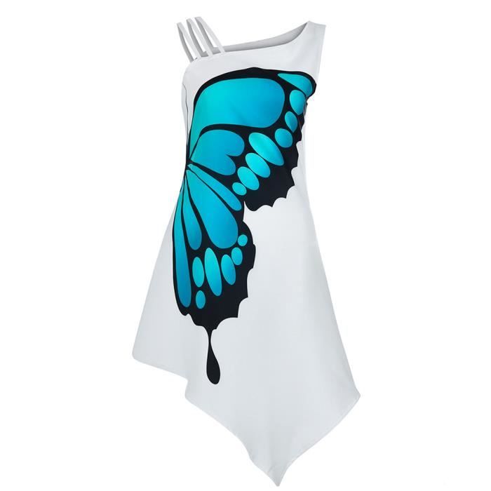 robe motif papillon femme