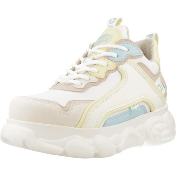 Buffalo Baskets BUFFALO CLD CHAI Beige - Lacets - Adulte - Plat - Synthétique