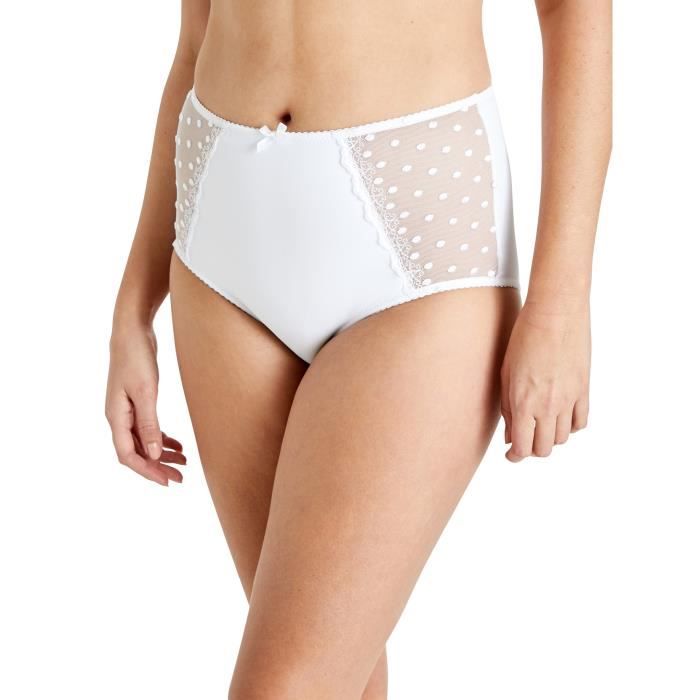 Culotte effet ventre plat forme maxi Blanc Cdiscount Pret a Porter