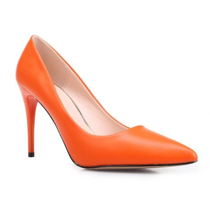 escarpin orange