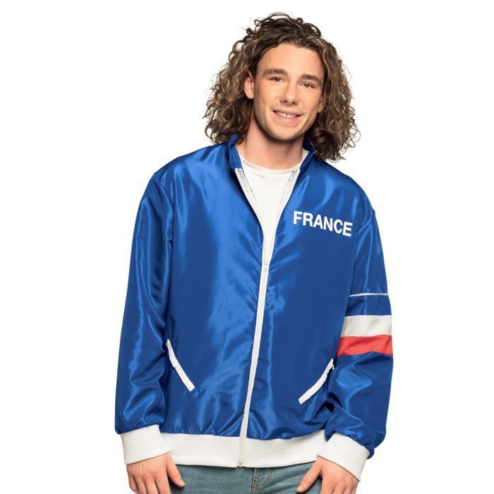 VESTE DE SURVÊTEMENT BLEU SUPPORTER FRANCE HOMME