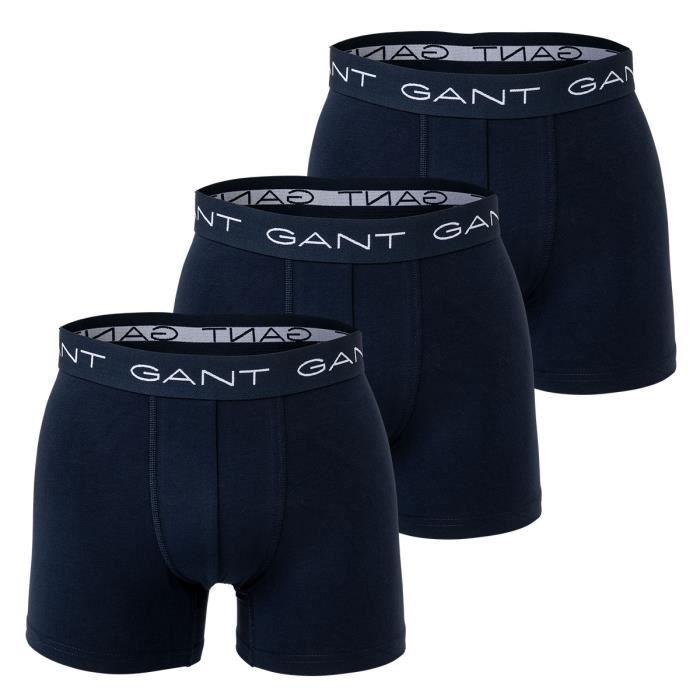 GANT Cale on Homme uni Paquet de 3 Bleu marine Cdiscount Pr t