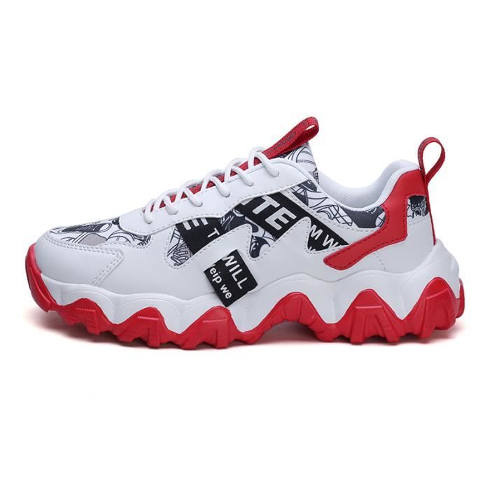 BASKET de sport nouvelle mode simple rouge GO Homme