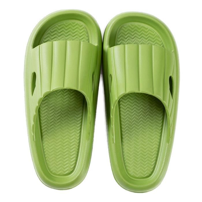 Chaussons De Bain En éponge - Pantoufles Invités Antidérapantes - Lavables - Avec Semelle Mémoire De Forme - 10