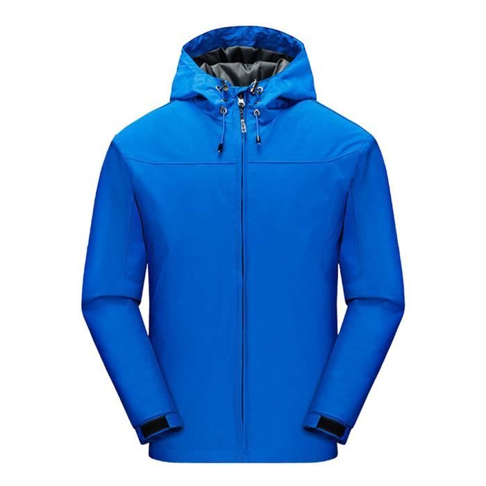 Inhzoy Coupe Vent Homme Imperm?�able Sport Mi-Saison avec Capuche Jacket Veste de Surv??tement 
