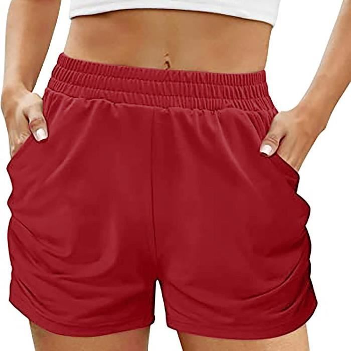Short sport rouge femme on sale