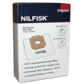 4 sacs aspirateur hygiène extérieure + 2 filtres - Nilfisk