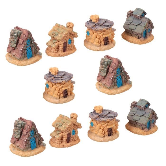 Lot De 10 Figurines Bonhomme De Neige En Résine - Miniatures 2,8 Cm, Décoration Noël, Maison De Poupée, Scènes