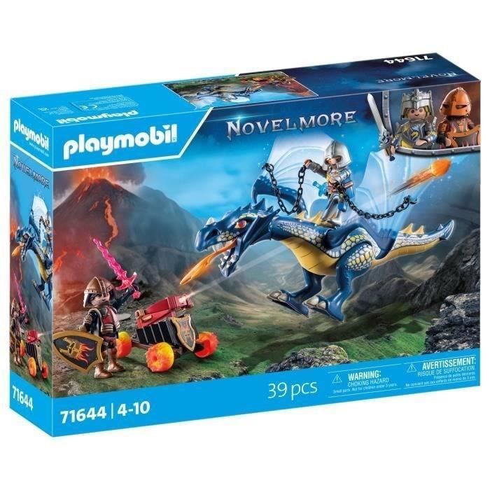 PLAYMOBIL 71644 Combattants avec dragons et canon Novelmore Dragon 39 pièces Dès 4 ans