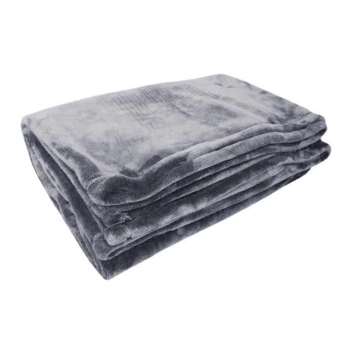 Pour adultes et enfants QVOOD Couverture douillette Vikinger Corbeau 130 x 150 cm En microfibre Douce et chaude Blanc