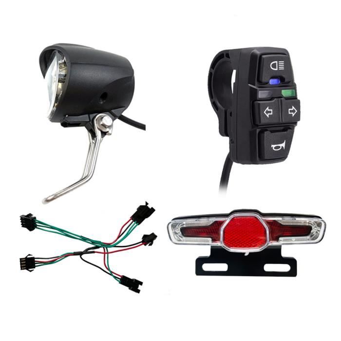 Kit Clignotants LED USB Rechargeable Pour Vélo/scooter - Gris, IPX5
