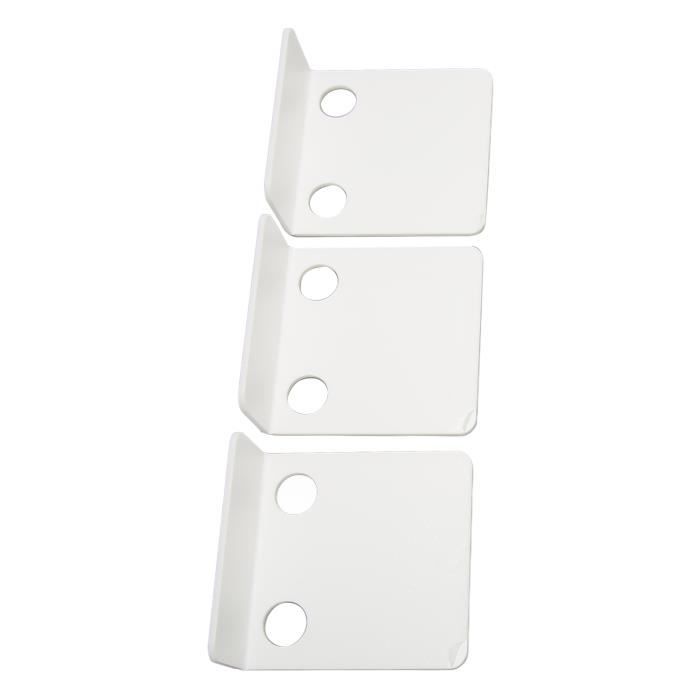Étagère Murale En Acrylique Blanc 40x10cm - Pour Salle De Bain, Chambre Ou Bureau - 5mm D'épaisseur Avec Fixations Chromées Incluses